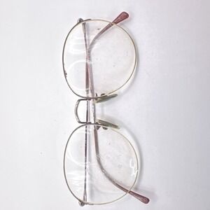 Vintage TURA Gold HGP Wire Frame Eyeglasses MOD-468 14755